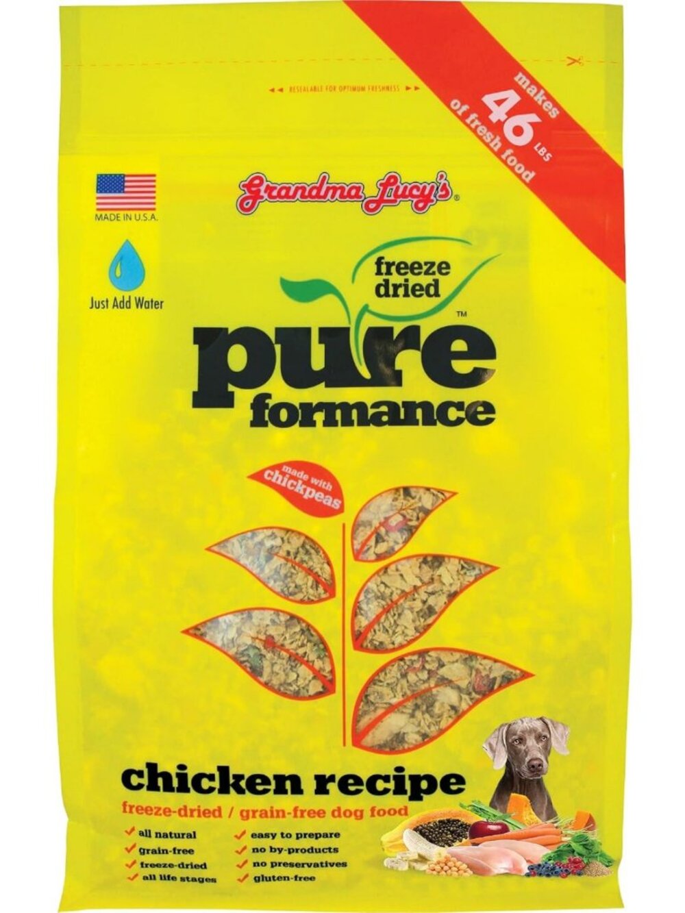 Grain-Free Chicken Dog Food, 10 lb - Pureformance Formula for Healthy Pets